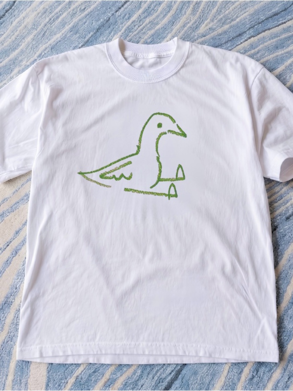 White Duck Outline T-Shirt